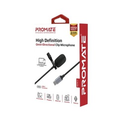 Clip Microphone, High Definition Omni-Directional Promate Clipmic-Aux